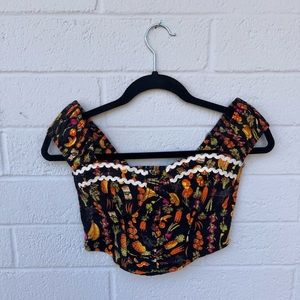 Urban Outfitters Selena rouched crop top